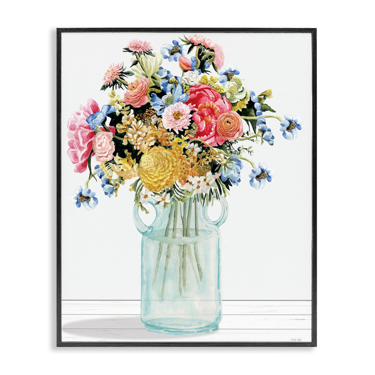 Stupell Industries Country Classic Bouquet Framed Giclee Design by Cindy Jacobs